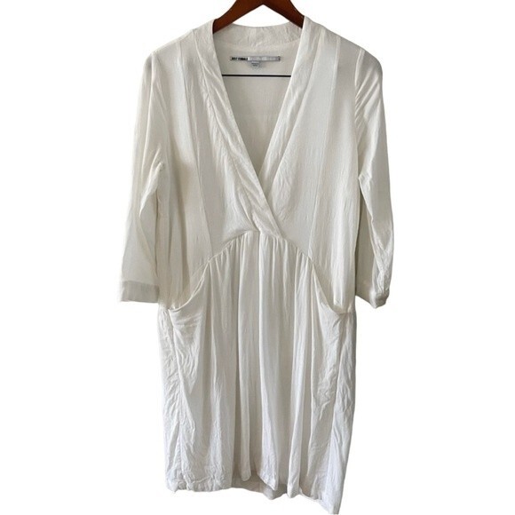 Just Female | Lola Drop Waist Mini Dress White XS - Picture 8 of 13